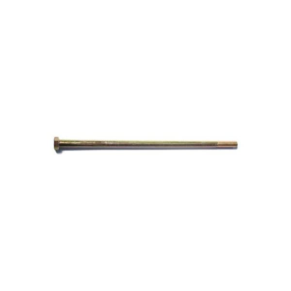 Midwest Fastener Grade 8, 3/8"-16 Hex Head Cap Screw, Zinc Yellow Steel, 10 in L, 15 PK 51612 - main